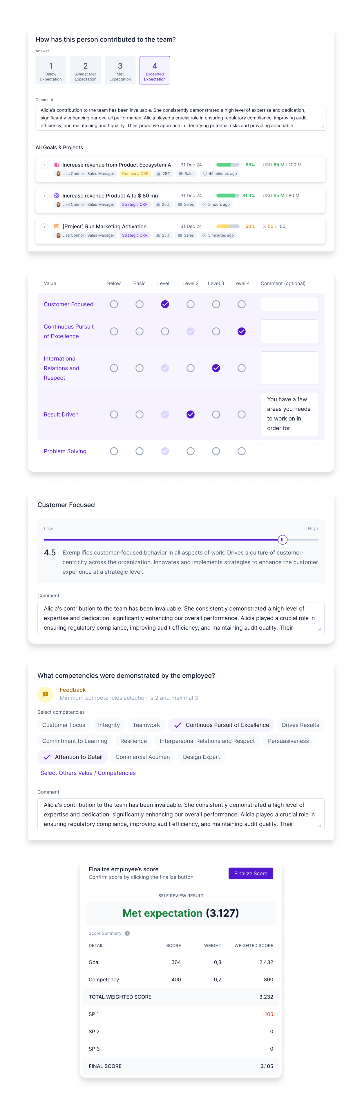 Happy5’s fully customizable employee performance evaluation software Ensure your HR and people operations managers conduct fair and accurate employee 360 reviews with Happy5